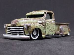 ★HW La Troca 改 リペイント 錆塗装 サビ ラ トロカ シボレー 3100 Truck Ratrod Lowrider トラック カスタム 改造 ジオラマに★