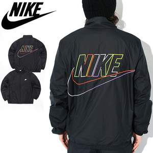 送料無料▼新品 Mサイズ NIKE ナイキ クラブ ビッグスウォッシュ ウーブン ジャケット 黒 Woven MCF JKT■DX0673-010ナイロンZIPブルゾン