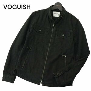 VOGUISH ヴォーギッシュ ルパート 通年 USED加工★ ダブルジップ デニム ジャケット ブルゾン Sz.M　メンズ　A4T03157_3#O