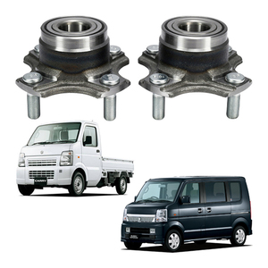 スズキ キャリィ エブリィ DA62V DA63T DA64V DA64W DA65T 2WD フロント ハブベアリング ボルト付 左右セット 43402-77A01 43402-77A00　