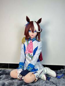 ウマ娘 トウカイテイオー　着ぐるみ　美少女　マスク　kigurumi 　コスプレ　コスチューム　衣装付　全頭面