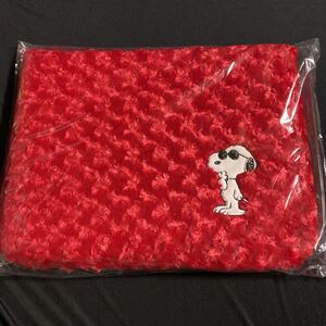 スヌーピーSNOOPY★ふわふわ収納ボックス★レッド赤★39×30×30cm