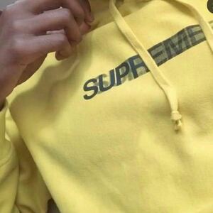 Supreme Motion logo Hoodie Lemon L size シュプリーム　国内発送　フーディ　イエロー　パーカー