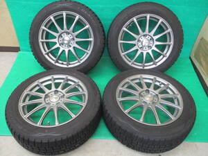 DUNLOP WINTERMAXX WM01 215/55R17 raurion【17×7J+38 5H-114.3】埼玉県発 現物確認OK♪4本set クラウン マークX カムリ など