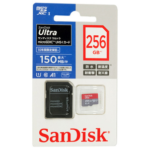 【ゆうパケット対応】SanDisk microSDXCメモリーカード 256GB SDSQUAB-256G-JN3MA [管理:1000026747]