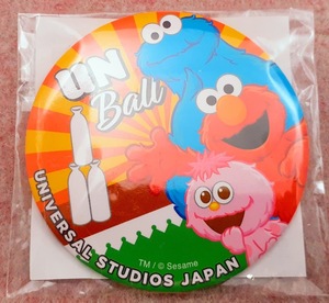 送230円～ 非売品☆セサミストリート「ユニバーサルスタジオジャパン」オリジナル 缶バッジ　USJ グッズ コレクション レア コラボ 貴重