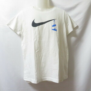 古着 レディースXL NIKE/ナイキ Tシャツ 半袖 スポーツMIX カジュアル ホワイト/ブラック/ブルー 923335-100