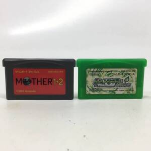 01w3710★1円~ GBA ソフト 2点まとめ MOTHER1+2 ポケットモンスター 緑 リーフグリーン ソフトのみ 動作確認済み 中古品