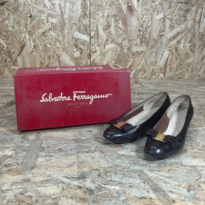 ok1119/1円〜/Salvatore Ferragamo/サルヴァトーレフェラガモ/パンプス/レザー/ヒール/レディース/中古/現状品