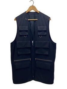 stein◆Oversized Multi Pocket Vest/ベスト/S/ウール/BLK/無地/ST.792