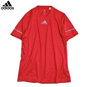 【新品】アディダス SQ ランニング 半袖 Tシャツ【29：赤】M トレーニング ジム マラソン ジョギング ウォーキング adidas CLIMALITE