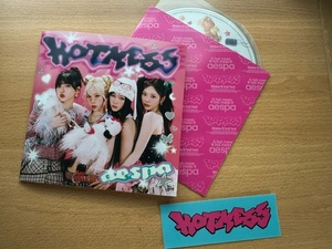 aespa（エスパ）　日本デビューシングル『 Hot Mess 』Poster Ver. 　CD 　美品　未視聴　開封のみ　　韓国　K-POP