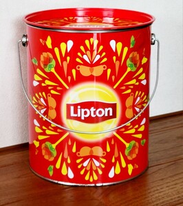 レトロ　Lipton ブリキ缶