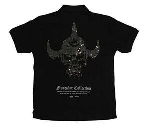 サイズL Monster Apparel Polo Rhinestone 悪魔将軍 ポロ ラインストーン キン肉マン KMA CCP CMC スパイスシード SpiceSeed