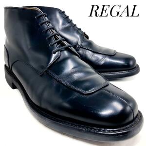 ☆即決・送料無料☆REGAL リーガル レザーチャッカブーツ JK14 黒 ブラック 25.5cm　革靴 ブーツ フォーマル カジュアル 本革 本皮 メンズ