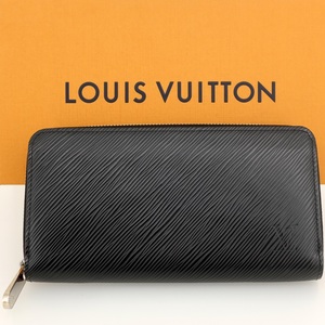 【美品】LOUIS VUITTON ルイヴィトン ジッピーウォレット 長財布（小銭入れあり） エピ・レザー ノワール/ホットピンク M64838 【中古】