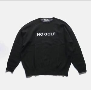 NO GOLF ノーゴルフ CREW KNIT L/S クラブハウス L