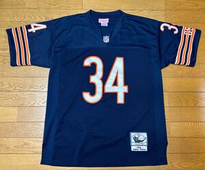 NFL CHICAGO BEARS #34 WALTER PAYTON JERSEY (Mitchell & Ness) size-50(着丈79身幅61) 中古(超美品) 送料無料 NCNR