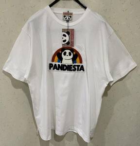 ＊パンディエスタ PANDIESTA JAPAN サガラ パンダ刺繍 ビック 半袖 Tシャツ トップス XL 　　　　　　　 BJBB.E