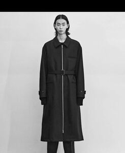 定価15万 2023aw 新品未使用 stein OVERSIZED MAXI-LENGTH ZIP COAT - DARK CHARCOAL stein シュタイン マキシ丈 ジップコート st.605