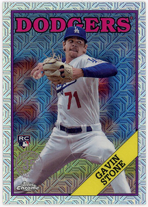 DODGERS右腕▲GAVIN STONE/2023 TOPPS UPDATEシルバーパックリフ1988 DESIGN RC!