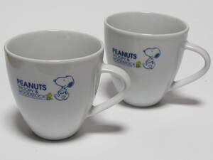 非売品 スヌーピー マグカップ セブンイレブン 限定 2個セット SNOOPY & WOODSTOCK PEANUTS MUG マグ コップ 食器 未使用