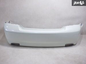 オートクチュール Y50 フーガ 前期 リアバンパー エアロ FRP製 パールホワイト FUGA VIP ベンツ W221 AMG マフラーカッター付 棚2M