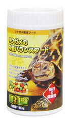 リクガメの栄養バランスフード 180g GEX（ジェックス） リクガメ ホシガメ エサ 専用フード 高繊維質 ビタミン カルシウム 安心 安全