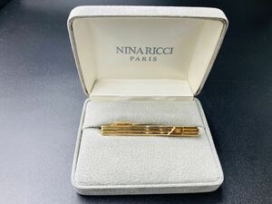 ニナリッチ NINARICCI ネクタイピン タイピン ゴールド 箱付き