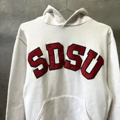 【00s】ラッセル・アスレティック　SDSU ヴィンテージ　フーディー　白