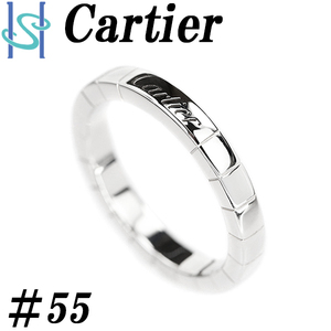 カルティエ ラニエール リング K18WG #55 地金のみ ブランド Cartier 送料無料 美品 中古 SH105626