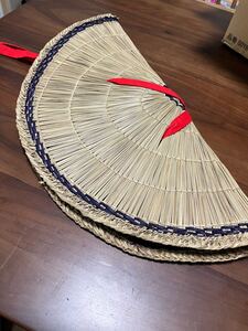 おけさ笠　編み笠　踊り用　51ｃｍ　中古 