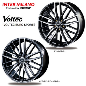 送料無料 インターミラノ VOLTEC EURO SPORTS 8.5J-20 +45 5H-114.3 (20インチ) 5H114.3 8.5J+45【1本単品 新品】