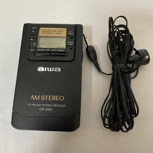 【動作品】AIWA アイワ ポータブルラジオ AMポケットラジオ CR-D60