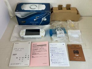 動作確認済　外装清掃済　ソニー　PSP　プレイステーションポータブル　1000　ホワイト　ギガパック　箱と番号一致 　本体　箱説明書付き　