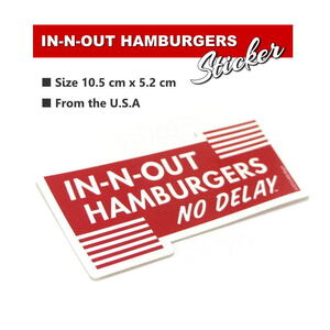 新品 アメリカ USA IN-N-OUT インナウト ハンバーガー ステッカー シール アメリカン カリフォルニア 雑貨 オールドルック CAL フレーバー