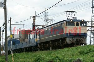 鉄道写真 03100:EF65-1135+クル144＋クモル145 京都鉄博展示回送