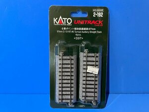 3K2125y　HOゲージ　KATO　カトー　UNITRACK　品番2-192　６番ポイント補助直線線路　97ｍｍ　4本入　★新品