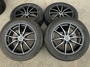 8分山程(WS6F006)G.Speed 17ｘ7J 5穴 114.3 +38 + KENDA KR32 215/60R17 2020年 夏タイヤ カローラクロス エルグランド アルファード