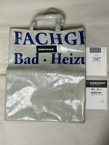 FREITAG フライターグ F52 MIAMI VICE マイアミバイス SHOPPING BAG ショッピングバッグ 光沢 グレー エコバッグ 美品