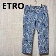 ☆美品☆ ETRO エトロ ペイズリー バンダナ ストレート デニム ジーンズ