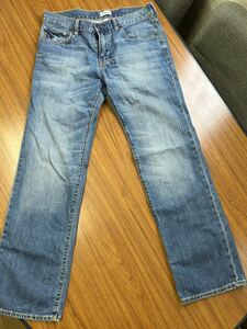 美品 ギャップ レギュラーストレート デニムパンツ 79/76 Gパン GAP メンズ ユーズド加工 regular straight fit ジーンズ