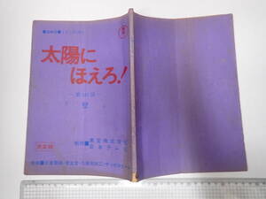 TV台本 太陽にほえろ！ 181 出=石原裕次郎・竜雷太・勝野洋・宮内淳・露口茂 日本テレビ/東宝　脚=杉村のぼる・小川英