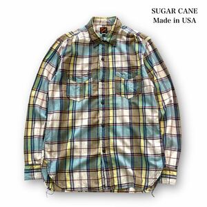 【SUGAR CANE MISTER FREEDOM】MFSC シュガーケーン ミスターフリーダム チェック長袖シャツ SPORTSMAN スポーツマン ワークシャツ USA製