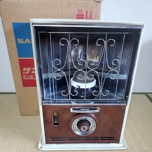 SANYO サンヨー 三洋電機 電気点火 石油ストーブ OHR-24FD 芯上下式放射形 キャビット 2重ガラス芯 昭和レトロ