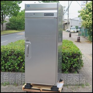 △B) 引取限定 2021年製 ホシザキ 業務用 蓄冷剤凍結庫 HF-75LA3-CS 三相200V 縦型/蓄冷剤保管庫/保冷剤/急速凍結庫/冷凍庫/