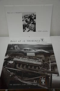 希少 美品★THE MASERATI CLUB★2000 2001 2002 マセラティ カレンダー 3部セット■Best of IL TRIDENTE Calendar