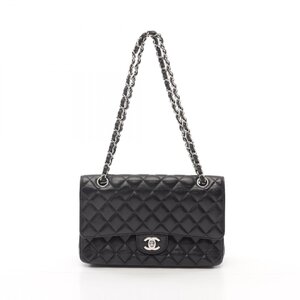 シャネル マトラッセ Wフラップ ブランドオフ CHANEL レザー ショルダーバッグ 中古 レディース