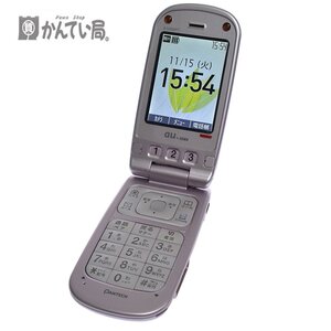 携帯電話 au by KDDI 簡単ケータイ A1406PT Pantech 折りたたみ 携帯 ガラケー ピンク 簡易動作確認済 初期化済 本体のみ ガラケー