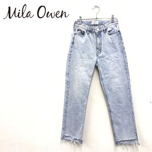 1D1288-R◆Mila Owen ミラオーウェン カットオフデザインデニムパンツ◆サイズ0 レディース 婦人 ボトムス 色落ち ケミカル 古着